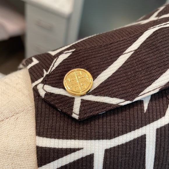 Tory Burch Palm Leaf Sleeveless Zipper Dress - Picture 3 of 14